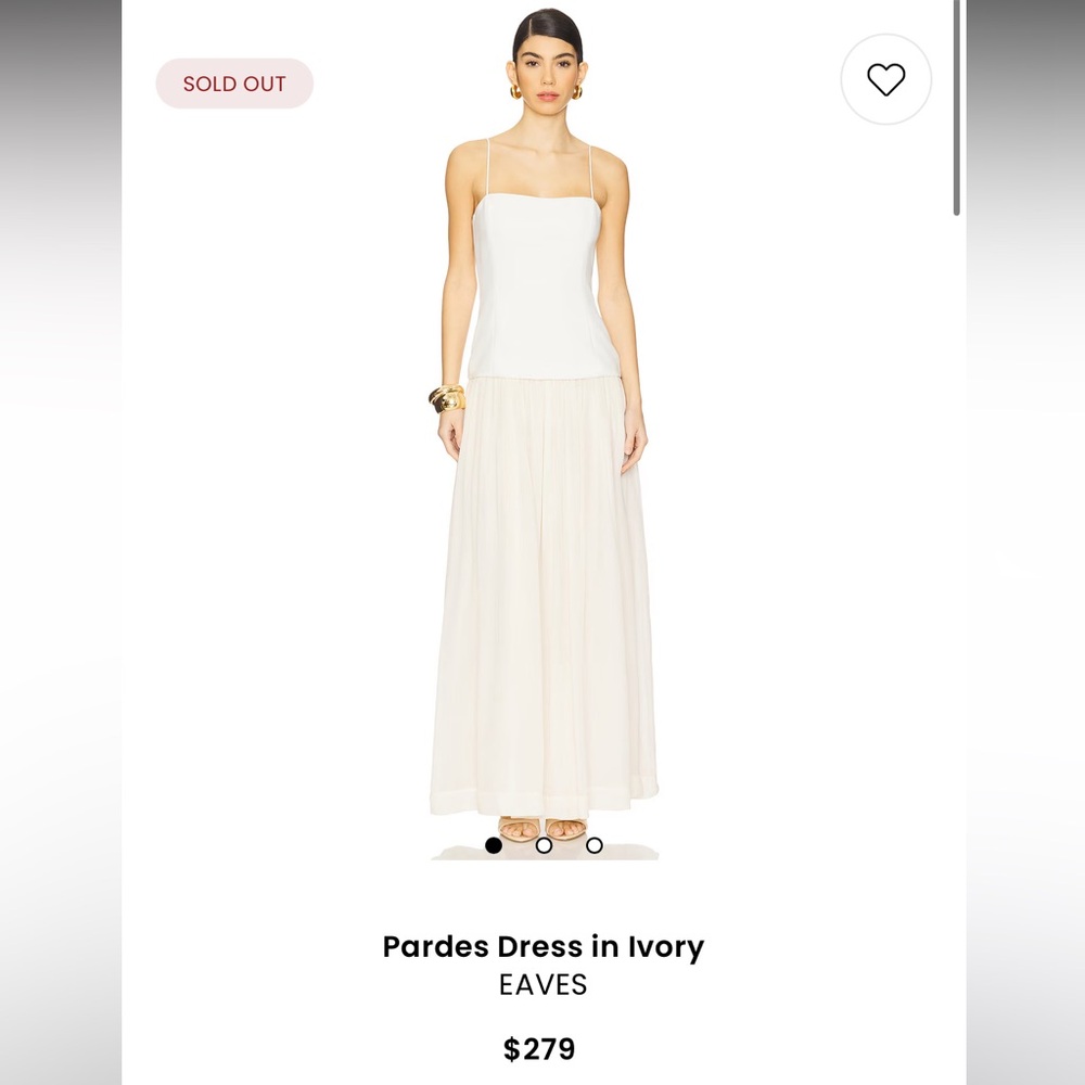 EAVES Pardes Dress in Ivory